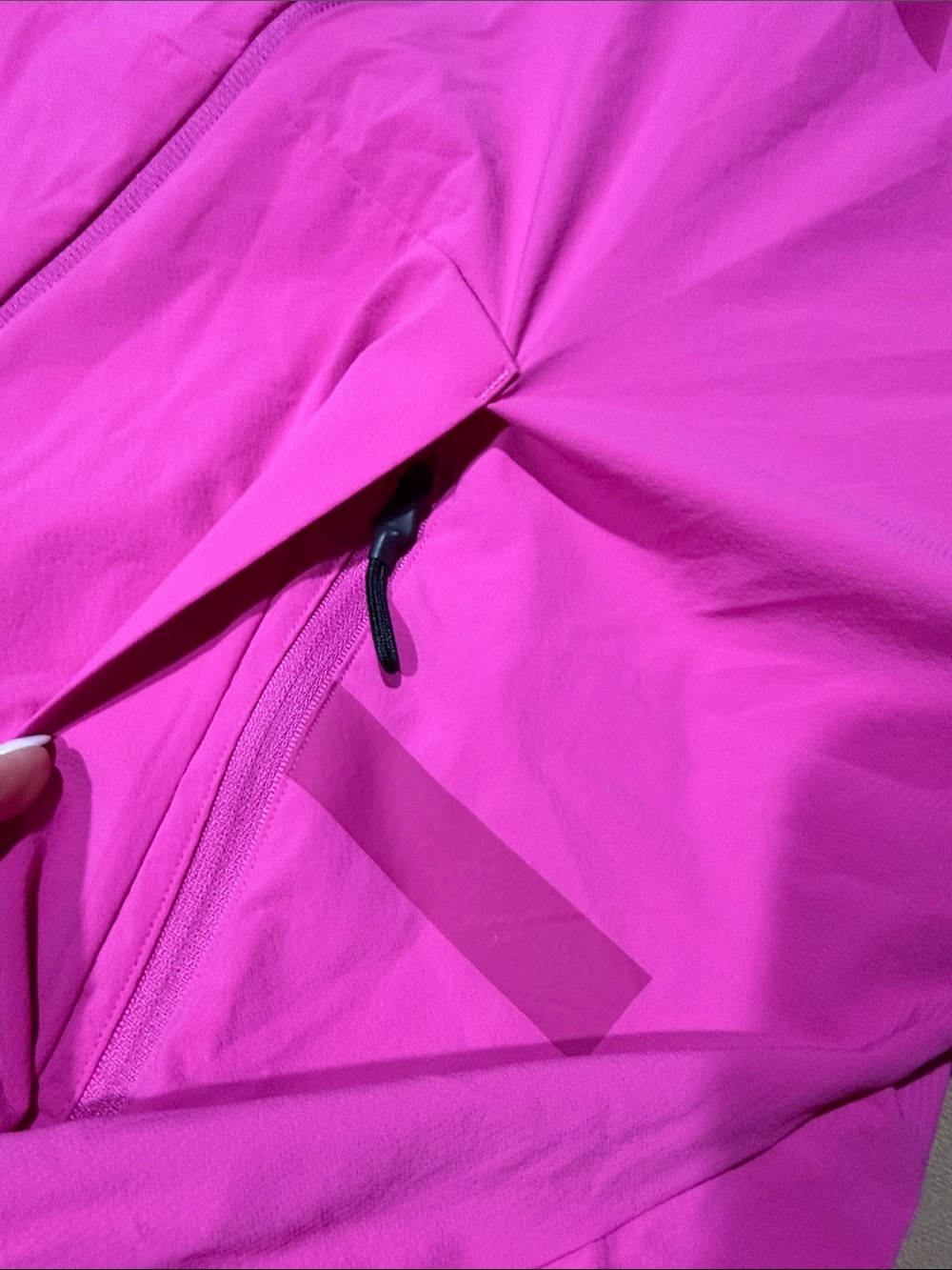 NWT adidas Bold fuchsia Women's Track Suit barrel legs pants  size S - Picture 14 of 14